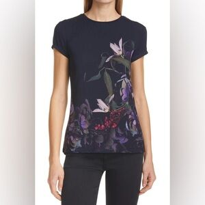 Ted Baker London Aidie pomegranate floral top